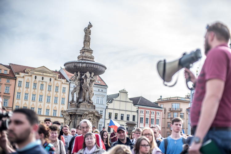 Budějcké pietní shromáždění za oběti koncentračního tábora v Letech