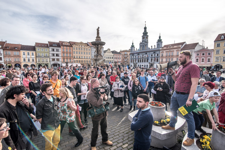 Budějcké pietní shromáždění za oběti koncentračního tábora v Letech