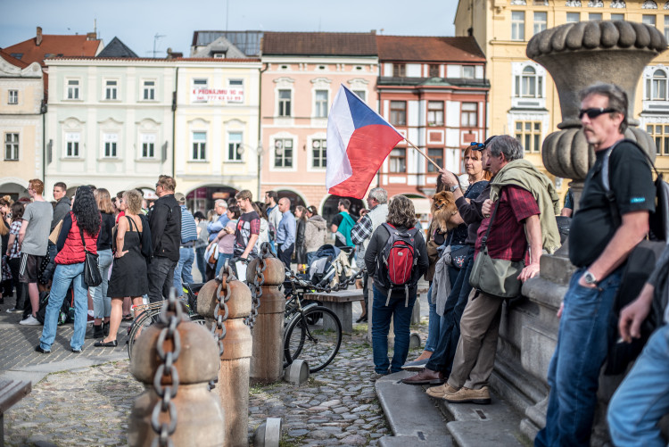 Budějcké pietní shromáždění za oběti koncentračního tábora v Letech