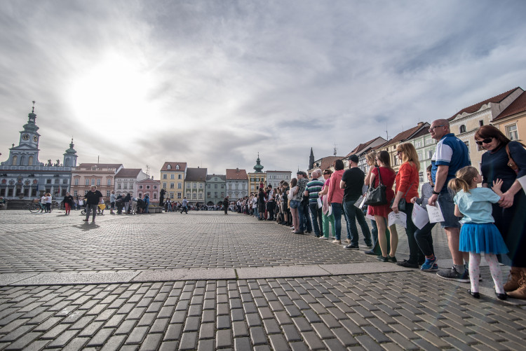 Budějcké pietní shromáždění za oběti koncentračního tábora v Letech