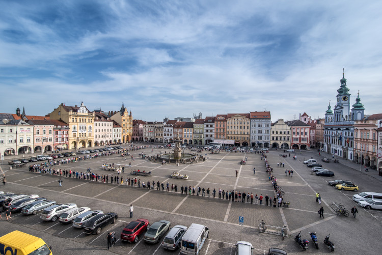 Budějcké pietní shromáždění za oběti koncentračního tábora v Letech