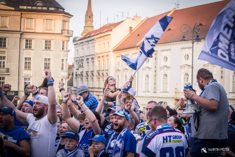 Zelňák při vítězném zápase v Třinci a zisku titulu, autor: Martin Pištěk