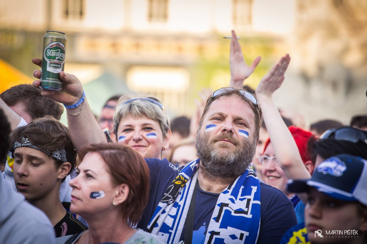 Zelňák při vítězném zápase v Třinci a zisku titulu, autor: Martin Pištěk