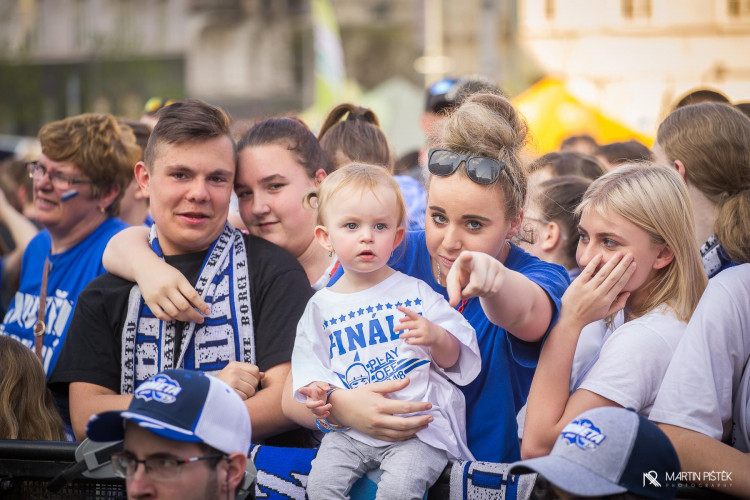 Zelňák při vítězném zápase v Třinci a zisku titulu, autor: Martin Pištěk