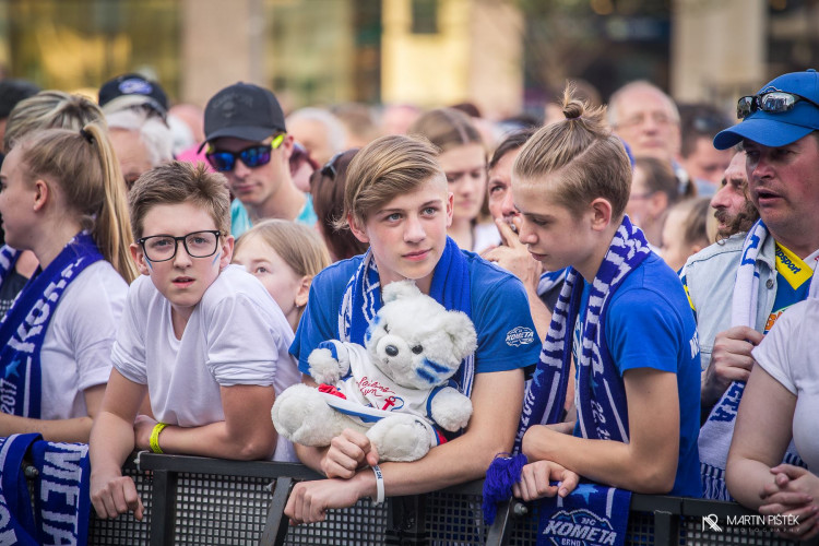 Zelňák při vítězném zápase v Třinci a zisku titulu, autor: Martin Pištěk