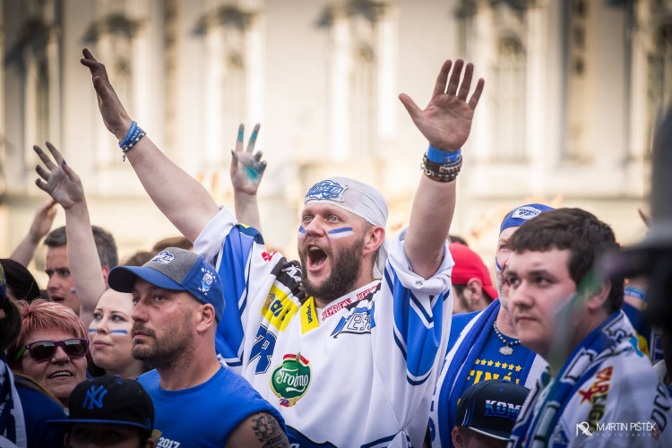 Zelňák při vítězném zápase v Třinci a zisku titulu, autor: Martin Pištěk