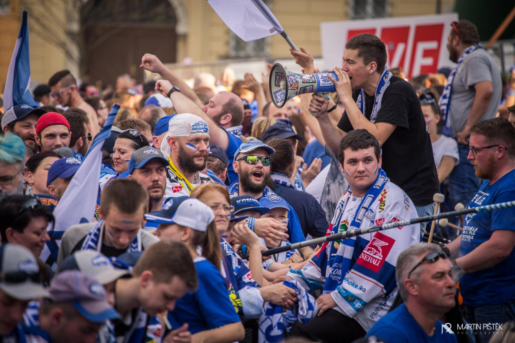 Zelňák při vítězném zápase v Třinci a zisku titulu, autor: Martin Pištěk