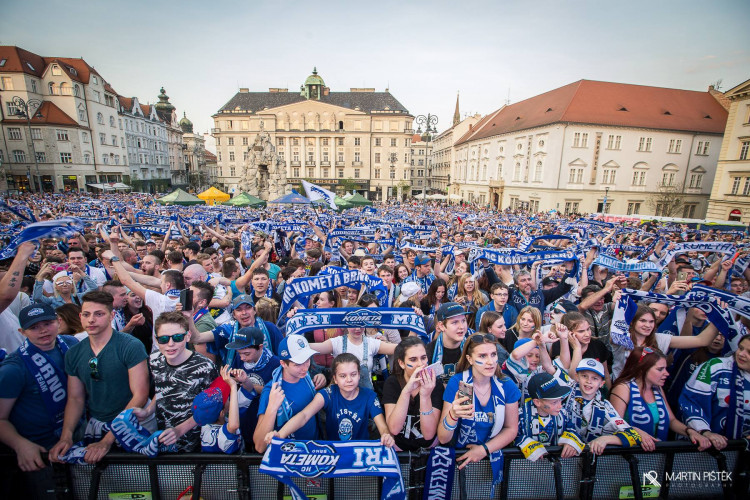 Zelňák při vítězném zápase v Třinci a zisku titulu, autor: Martin Pištěk