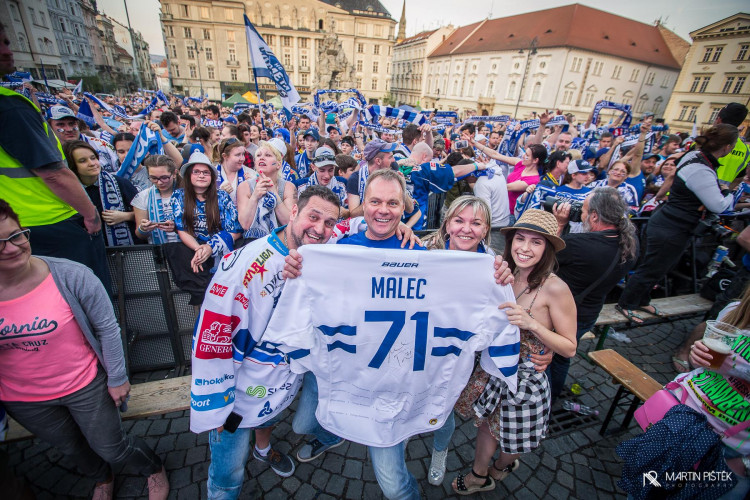 Zelňák při vítězném zápase v Třinci a zisku titulu, autor: Martin Pištěk