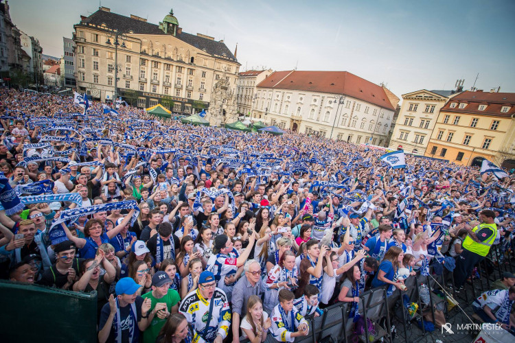 Zelňák při vítězném zápase v Třinci a zisku titulu, autor: Martin Pištěk