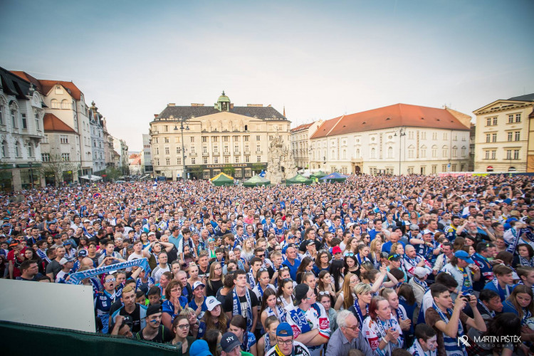 Zelňák při vítězném zápase v Třinci a zisku titulu, autor: Martin Pištěk