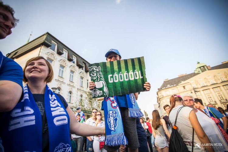 Zelňák při vítězném zápase v Třinci a zisku titulu, autor: Martin Pištěk