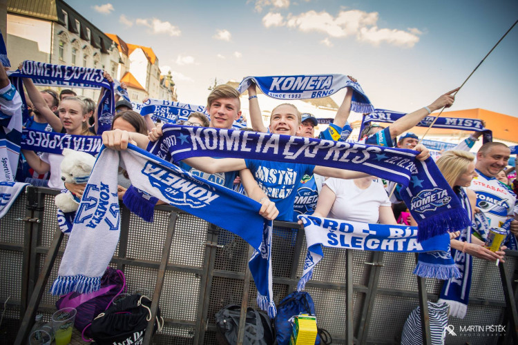 Zelňák při vítězném zápase v Třinci a zisku titulu, autor: Martin Pištěk