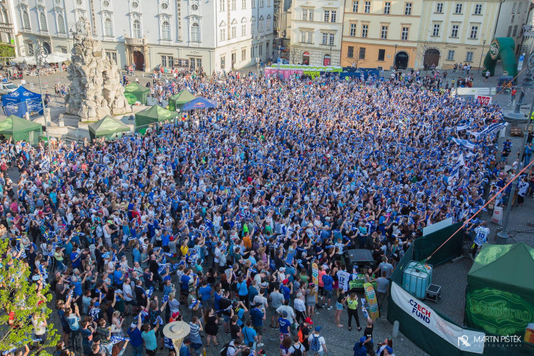 Zelňák při vítězném zápase v Třinci a zisku titulu, autor: Martin Pištěk