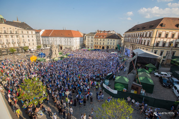 Zelňák při vítězném zápase v Třinci a zisku titulu, autor: Martin Pištěk