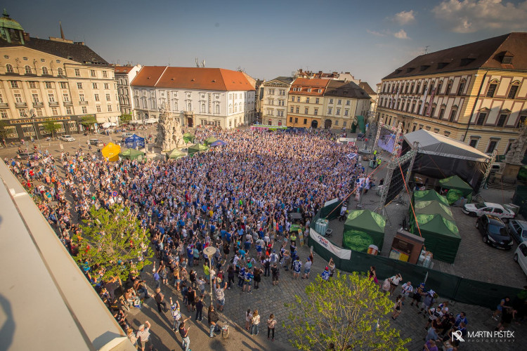 Zelňák při vítězném zápase v Třinci a zisku titulu, autor: Martin Pištěk