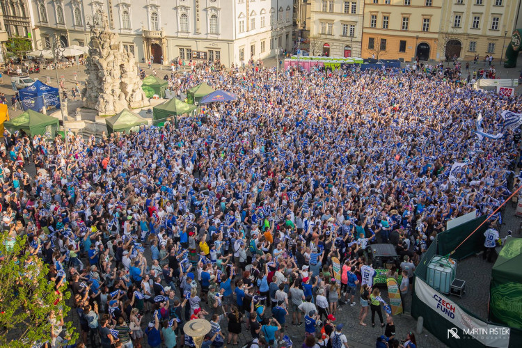 Zelňák při vítězném zápase v Třinci a zisku titulu, autor: Martin Pištěk