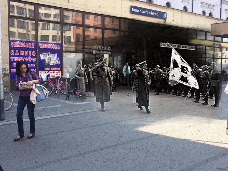 Hitler v současných brněnských ulicích a rozbombardované Brno, Autoři: Michal Doležel Pavla Voborník Kačírková, Lenka Křikavová