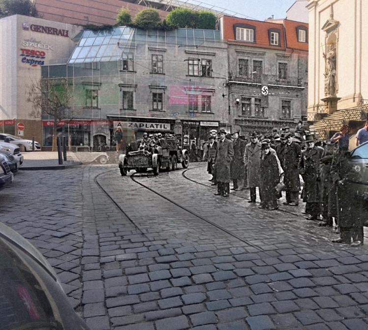 Hitler v současných brněnských ulicích a rozbombardované Brno, Autoři: Michal Doležel Pavla Voborník Kačírková, Lenka Křikavová