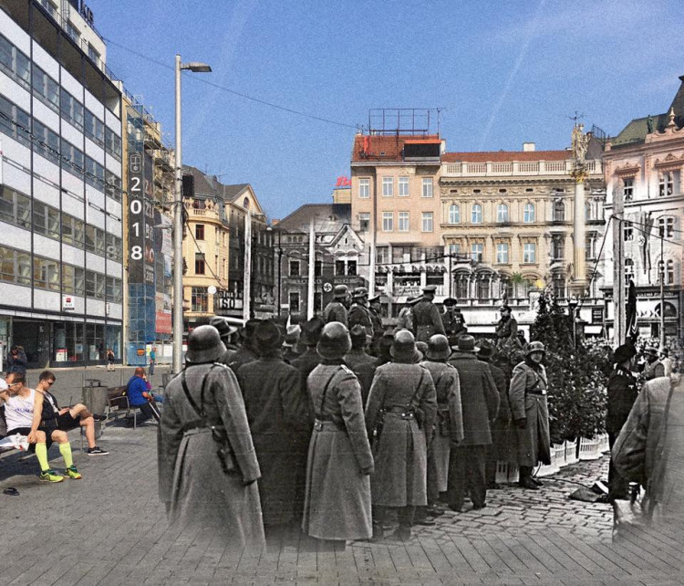 Hitler v současných brněnských ulicích a rozbombardované Brno, Autoři: Michal Doležel Pavla Voborník Kačírková, Lenka Křikavová