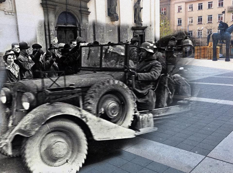 Hitler v současných brněnských ulicích a rozbombardované Brno, Autoři: Michal Doležel Pavla Voborník Kačírková, Lenka Křikavová