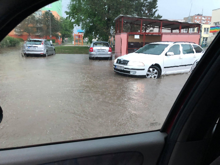 Když po dlouhé době v Budějcích zaprší