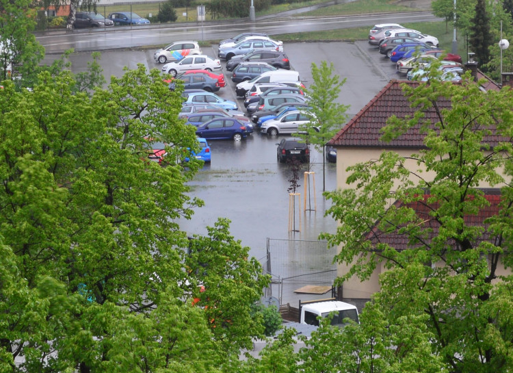 Když po dlouhé době v Budějcích zaprší