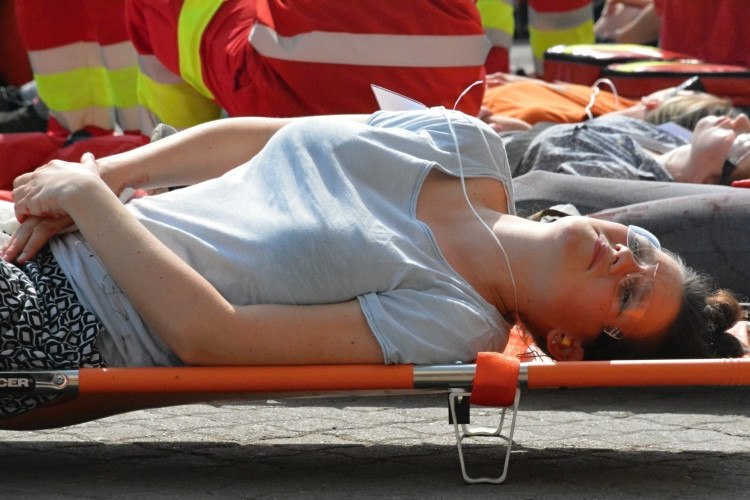 FOTO: Do Kongresového centra Aldis vnikli teroristé. Naštěstí jen v rámci cvičení