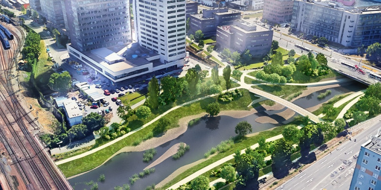 Nová podoba nábřeží Svratky