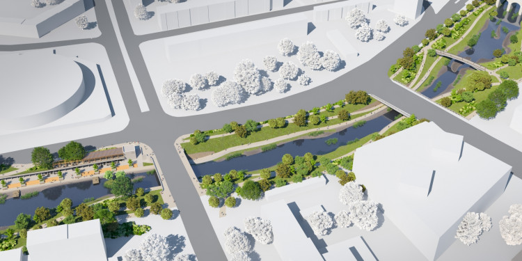 Nová podoba nábřeží Svratky