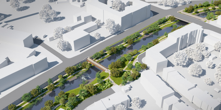 Nová podoba nábřeží Svratky