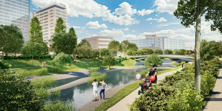 Nová podoba nábřeží Svratky