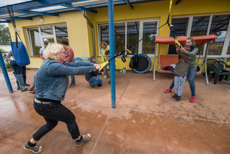 Sportovní den v budějcké Bazalce