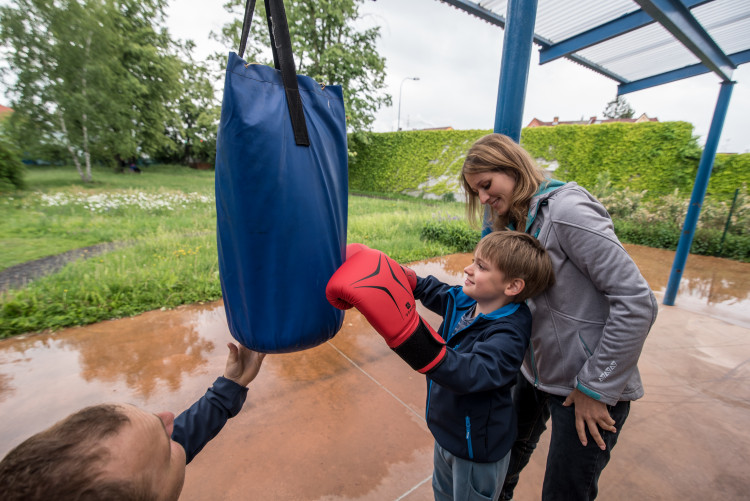 Sportovní den v budějcké Bazalce
