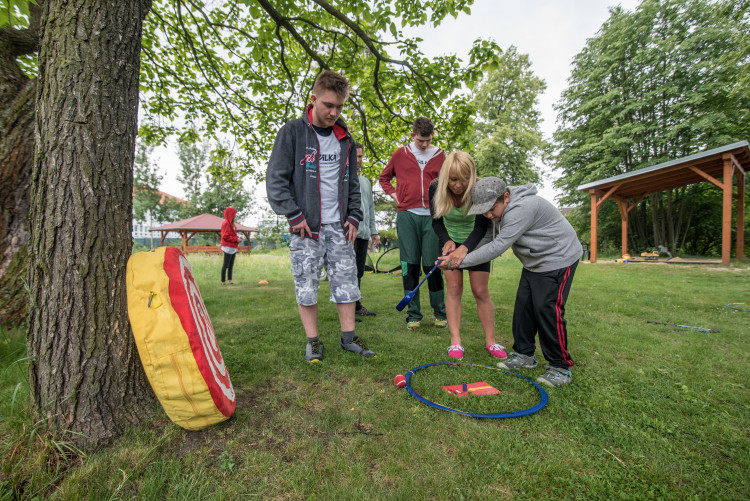 Sportovní den v budějcké Bazalce