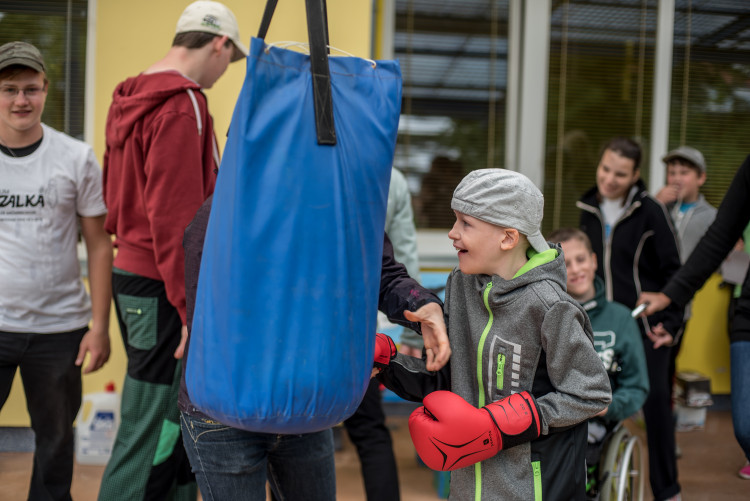 Sportovní den v budějcké Bazalce