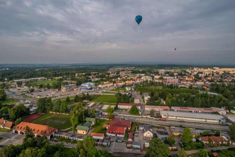 Balony nad Českými Budějovicemi