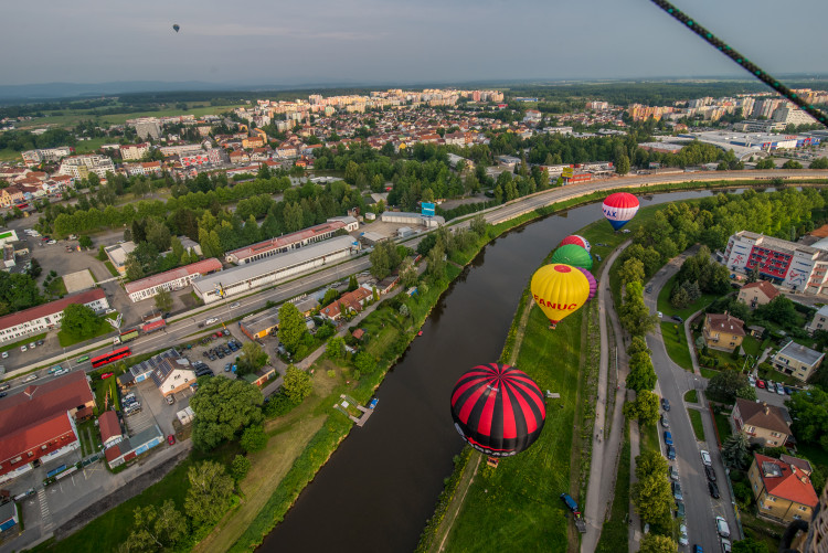Balony nad Českými Budějovicemi