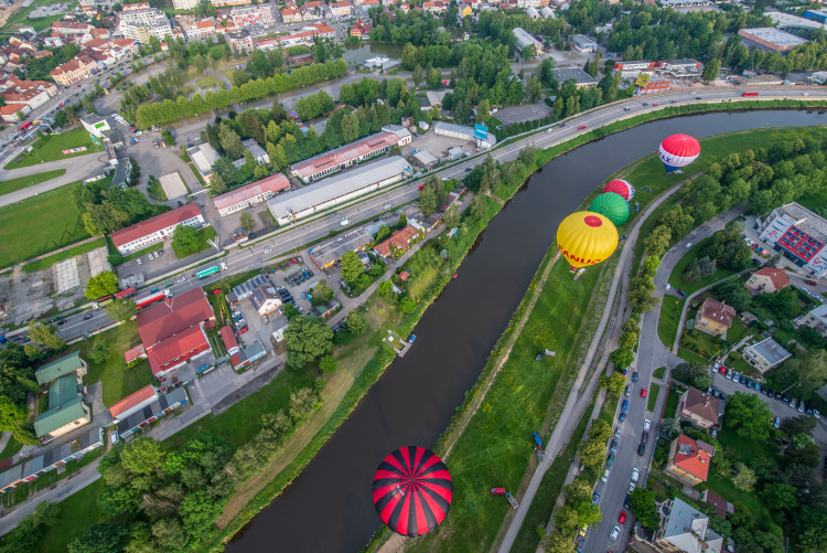 Balony nad Českými Budějovicemi