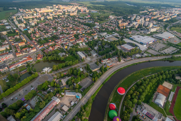 Balony nad Českými Budějovicemi