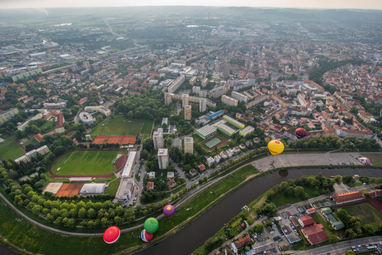 Balony nad Českými Budějovicemi