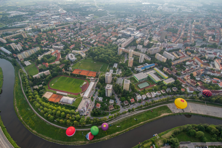 Balony nad Českými Budějovicemi