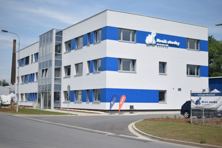 nové sídlo Hroších staveb Morava na Průmyslové ulici v Olomouci