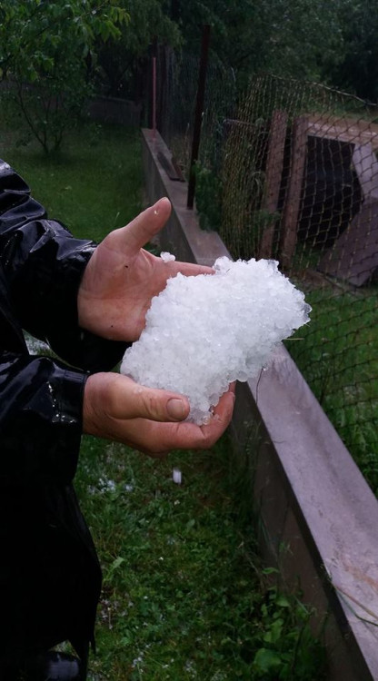 Průtrž mračen na Vysočině, červen 2018