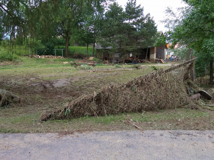 Přívalové deště v Jestřebí