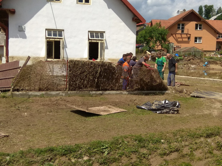 Přívalové deště v Jestřebí