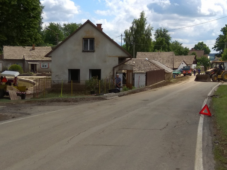 Přívalové deště v Jestřebí