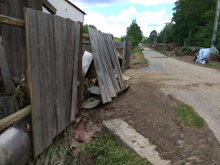 Přívalové deště v Jestřebí