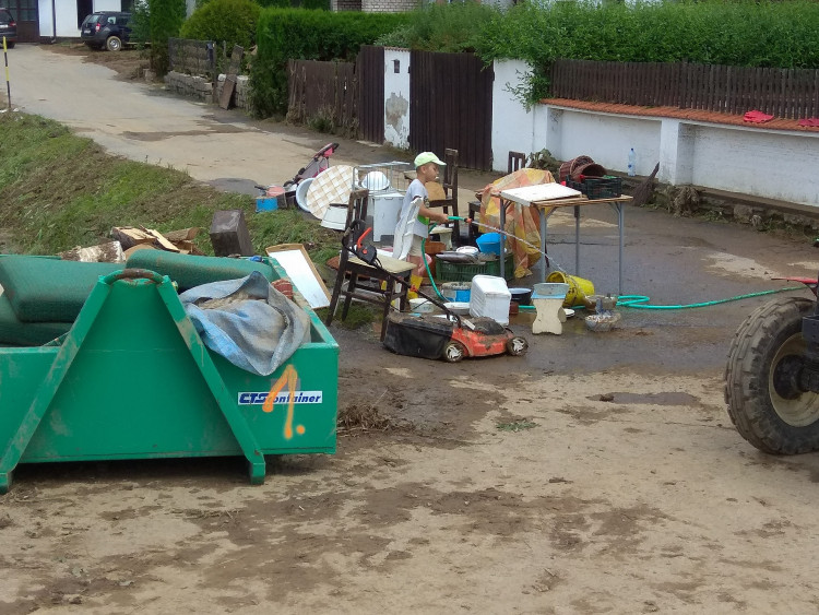 Přívalové deště v Jestřebí