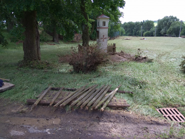 Přívalové deště v Jestřebí